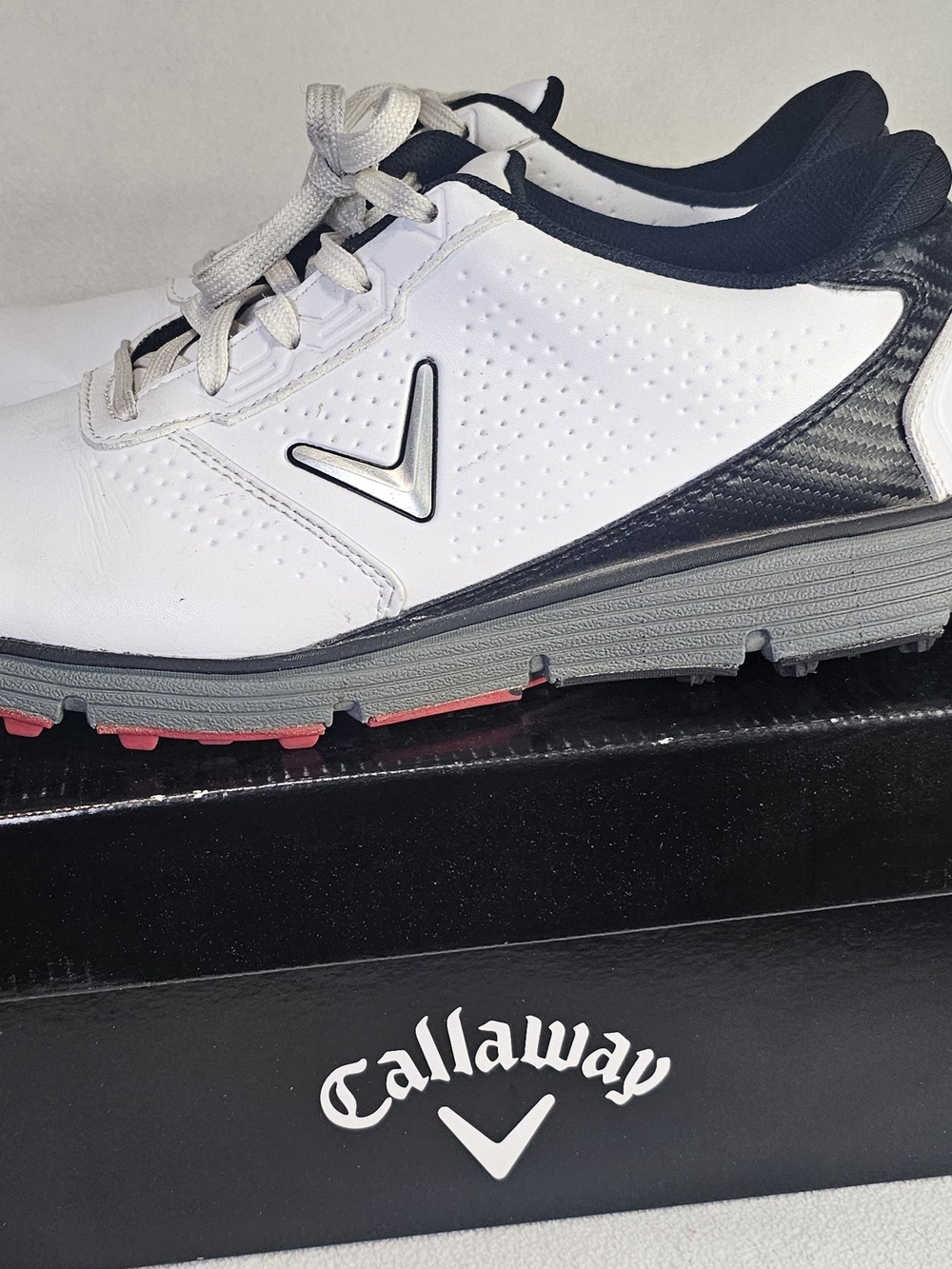 Callaway Men's White and Black Golf Shoes - Lightweight Comfort